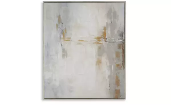 vallrow gray/amber wall art by ashley