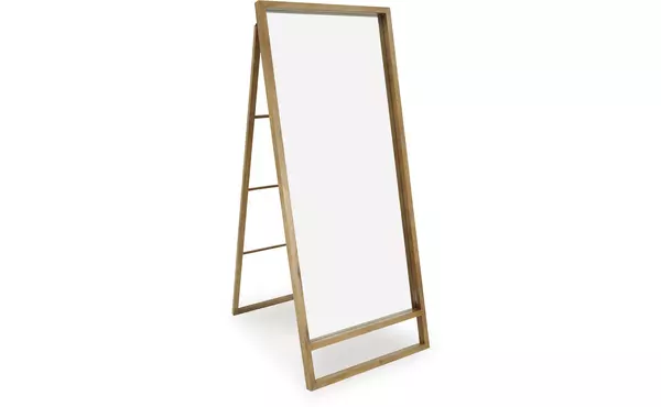 devford brown floor mirror by ashley