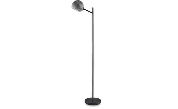 abanson black metal floor lamp (1/cn) by ashley