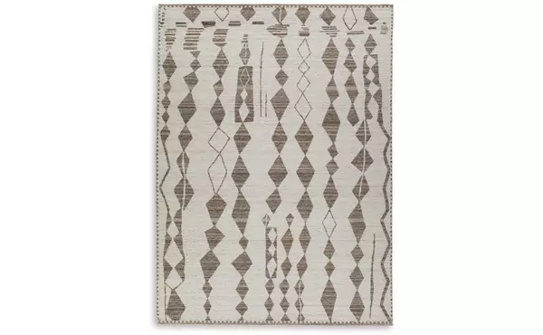 brettler beige/brown extra large rug by ashley