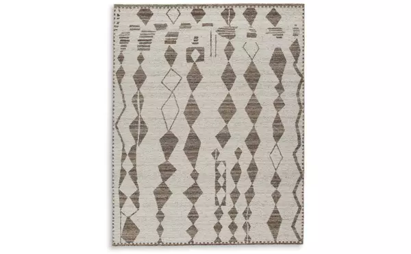 brettler beige/brown large rug by ashley