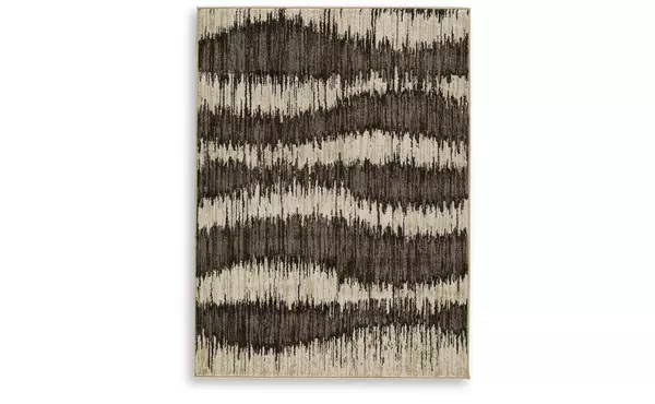 keradon cream/brown large rug by ashley