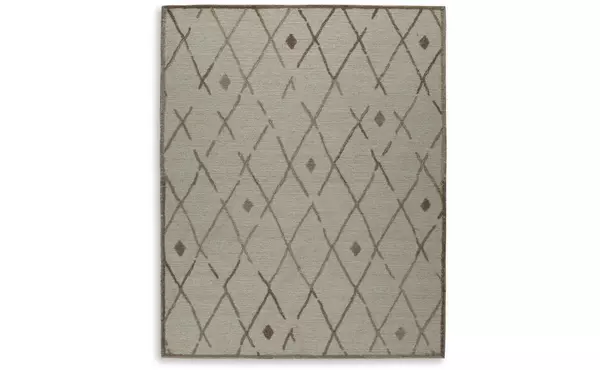 guyford beige/brown large rug by ashley