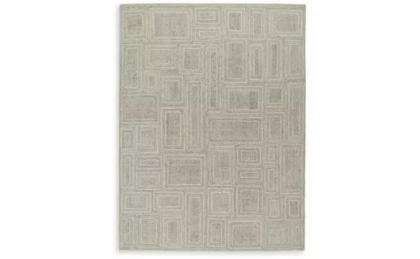 brickburgh gray/ivory/honey large rug by ashley
