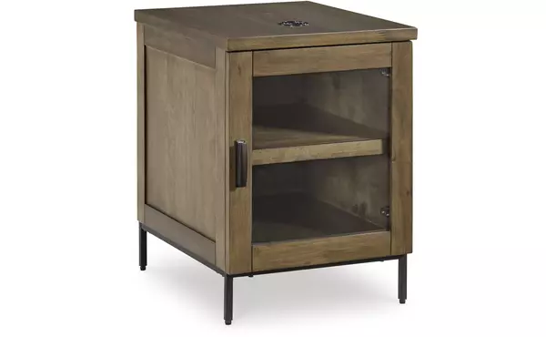 torlanta brown chair side end table by ashley