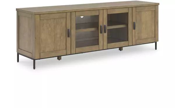 torlanta brown extra large tv stand by ashley