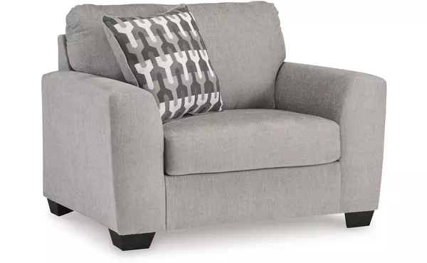 avenal park flannel chair and a half by ashley