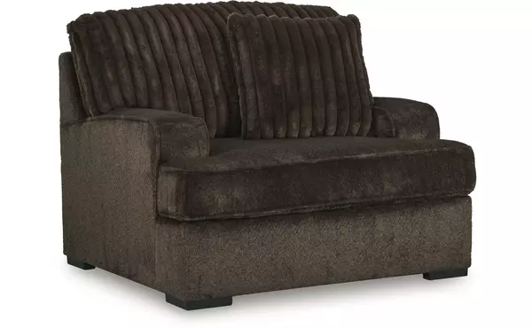 aylesworth chocolate chair and a half by ashley