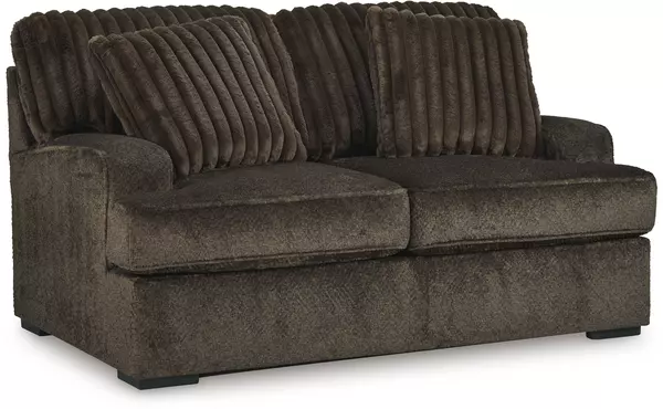 aylesworth chocolate loveseat by ashley