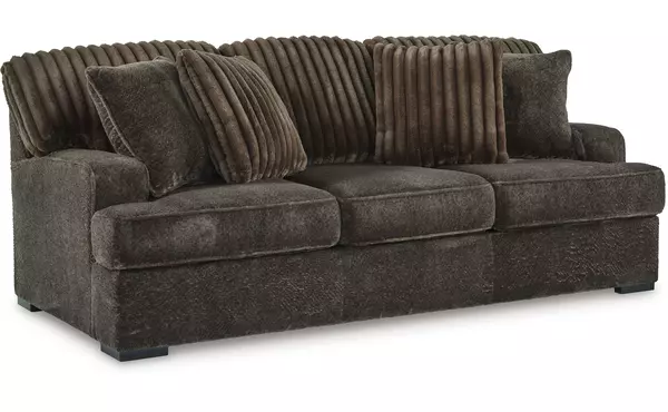 aylesworth chocolate sofa by ashley