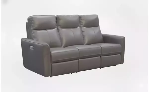 leather p2 power reclining sofa grey by exact
