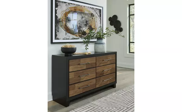 kraeburn brown/black dresser by ashley