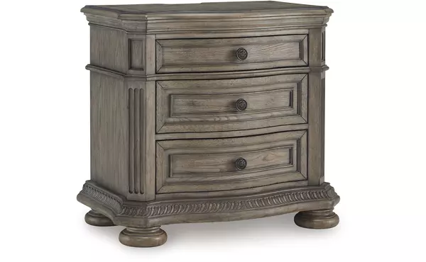 ardenfield light brown three drawer night stand by ashley