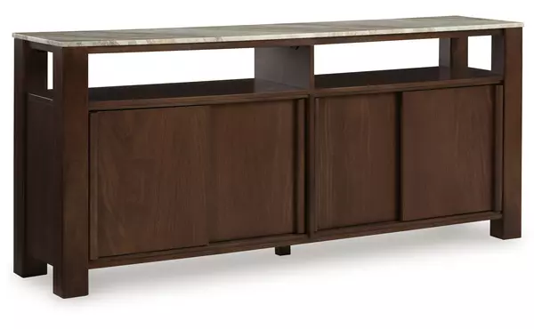 tobinville dark brown accent cabinet by ashley