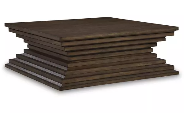 hannodream warm brown square cocktail table by ashley
