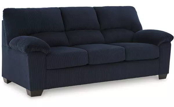 simplejoy navy sofa by ashley