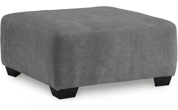 birkdale court gray oversized accent ottoman by ashley