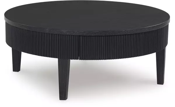 marstream black round cocktail table by ashley