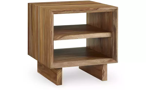 dressonni brown square end table by ashley