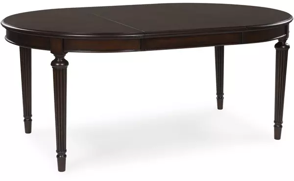 lavinton brown oval dining room ext table by ashley