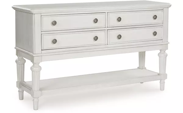 montelaine antique white dining room server by ashley