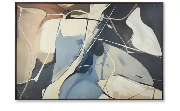 avalen blue/brown/beige wall art by ashley