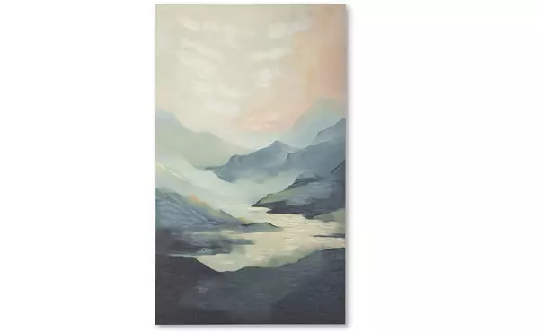 thomhill teal/green/peach wall art by ashley