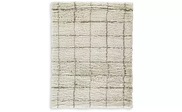 wrenlow cream/brown large rug by ashley