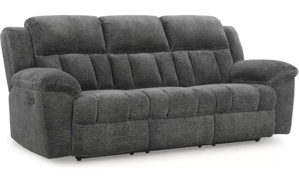 frohn graphite reclining sofa by ashley