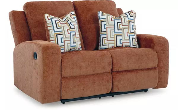 danum spice reclining loveseat by ashley