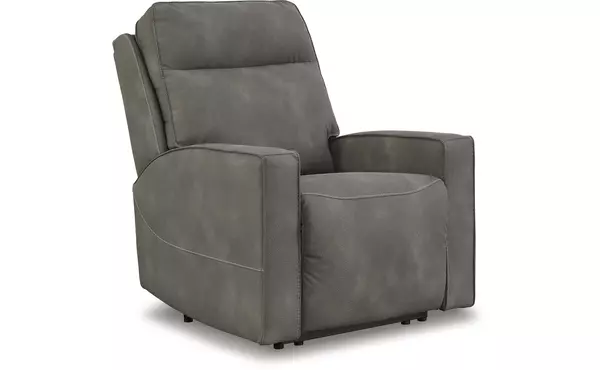 next-gen durapella slate pwr recliner/adj headrest by ashley