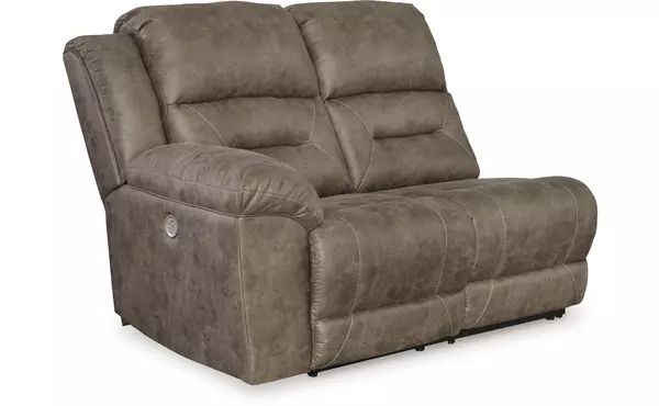 ravenel fossil laf reclining power loveseat by ashley