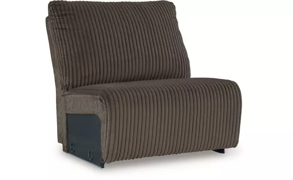 top tier chocolate armless chair by ashley