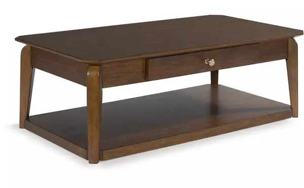 trenmour medium brown rectangular cocktail table by ashley