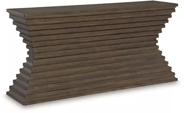 hannodream warm brown sofa table by ashley