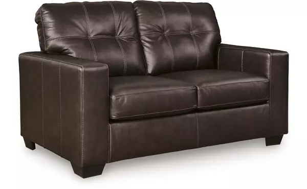 santorine dark brown loveseat by ashley