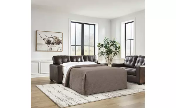 santorine dark brown queen sofa sleeper by ashley