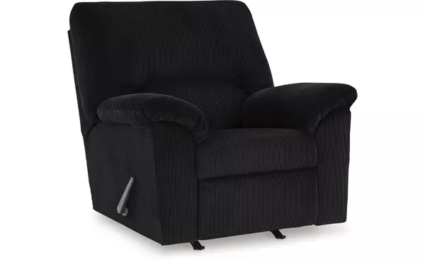 simplejoy onyx rocker recliner by ashley