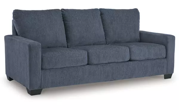 rannis navy queen sofa sleeper by ashley