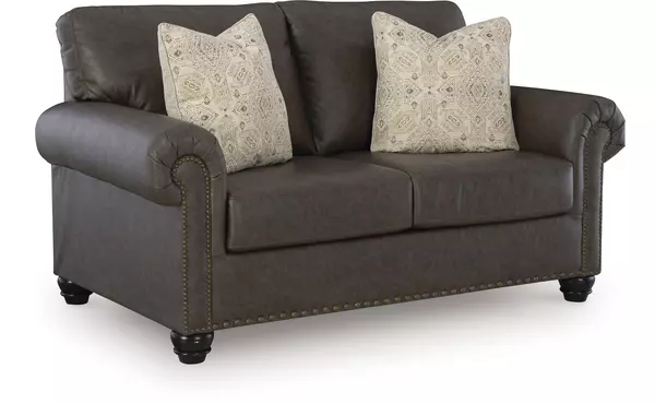 roxmere umber loveseat by ashley