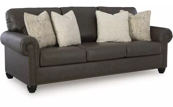 roxmere umber sofa by ashley