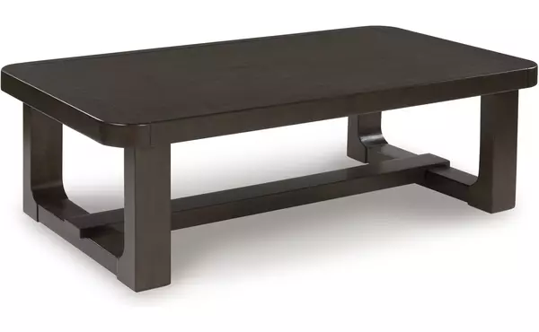 breckington dark brown rectangular cocktail table by ashley