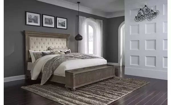 johnelle gray queen storage footboard by ashley