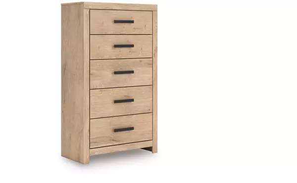 sanginlane tan two drawer night stand by ashley