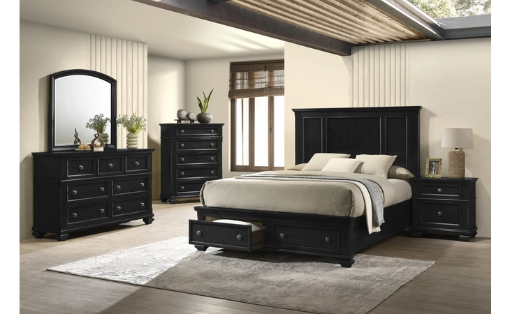  BLACK DRESSER MIRROR EXACT  P7079BMR