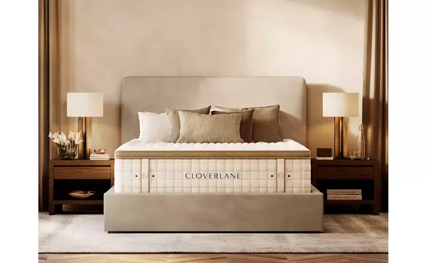 cloverlane hybrid medium white king mattress by ashley