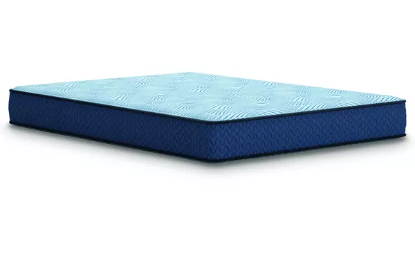 peak 2.0 10 hybrid light blue king mattress by ashley