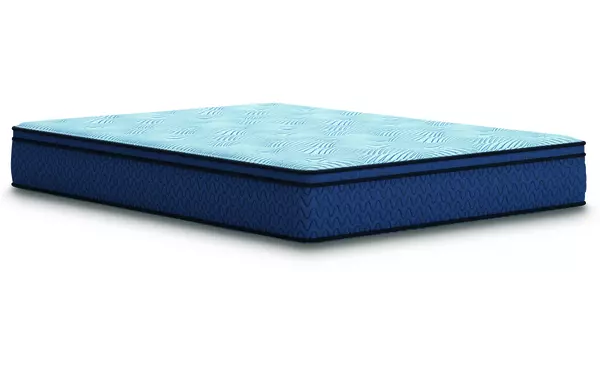 peak 2.0 12 hybrid light blue full mattress by ashley