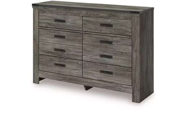 frandern warm gray six drawer dresser by ashley