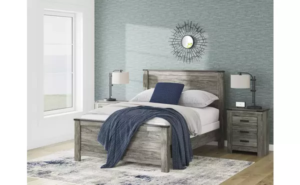 frandern warm gray queen panel footboard by ashley